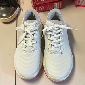 Ecco womens White and Gray Sneakers